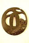 Japanese sword-guard of bronze