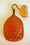Japanese sagemono pouch with netsuke