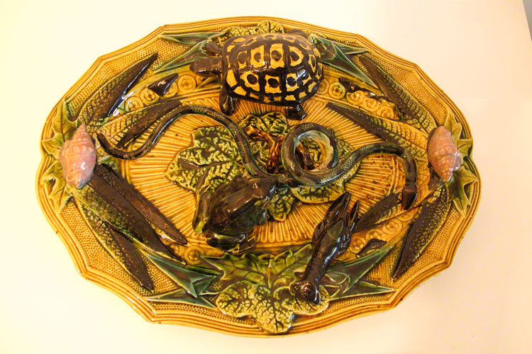 Palissy-ware style plate - Forani Collection