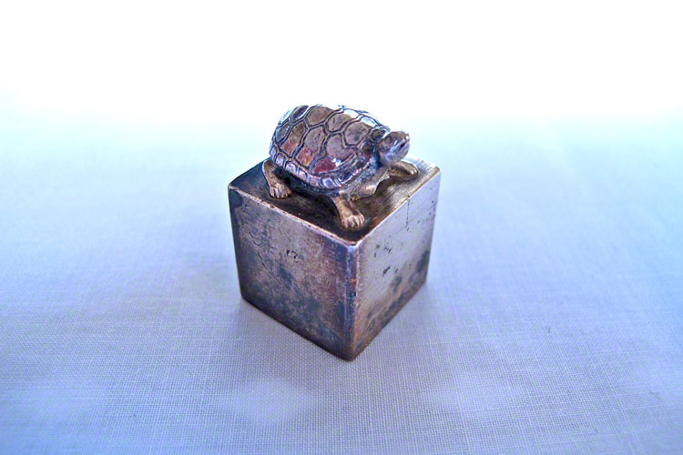 Sceau en argent de la dynastie Qing